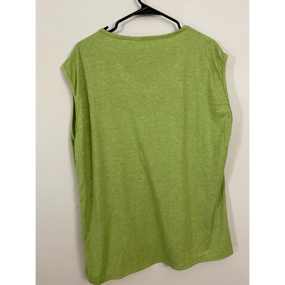 Graphic Tee Women XXL Green Its Fine Im Fine Everything Is Fine Cat - Picture 4 of 7